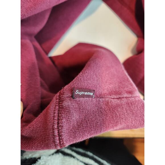 Supreme Burgundy Graphic Hoodie PTP 24 Men’s Made in Canada Rare Design Sumo - Picture 5 of 7